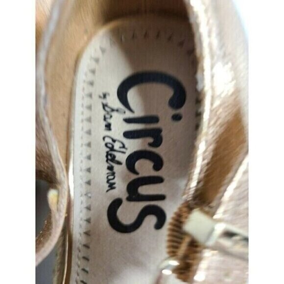 Circus By Sam Edleman Womens Platform Sandals Size 7M Metallic Rose BOHO - Picture 8 of 8